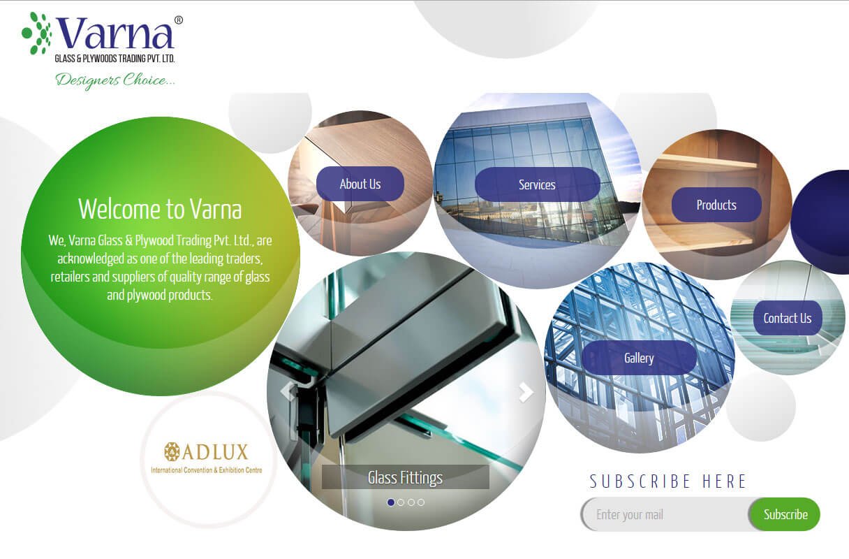 glass trading website theme