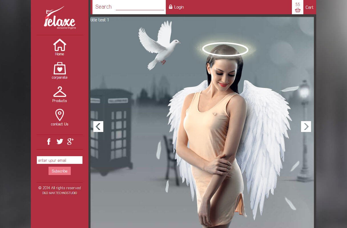 innerwear shop website theme