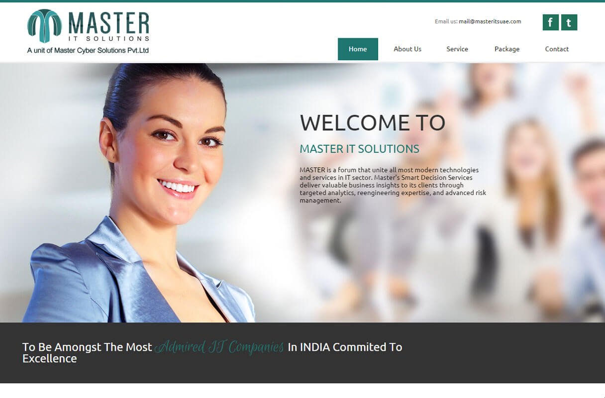 it company website theme