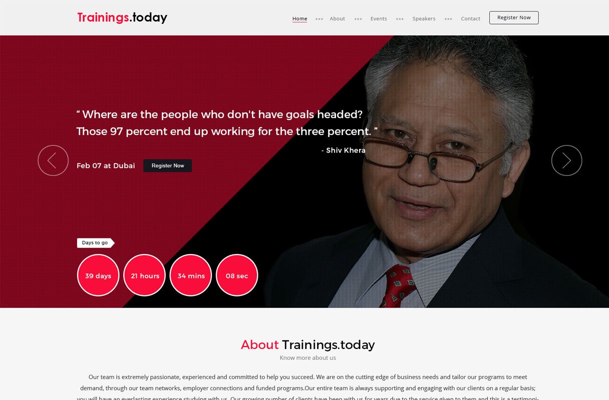 motivational website theme