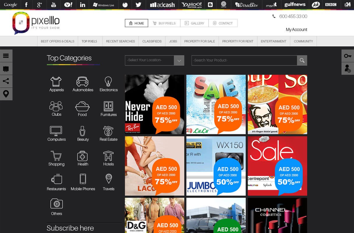 online shop website theme