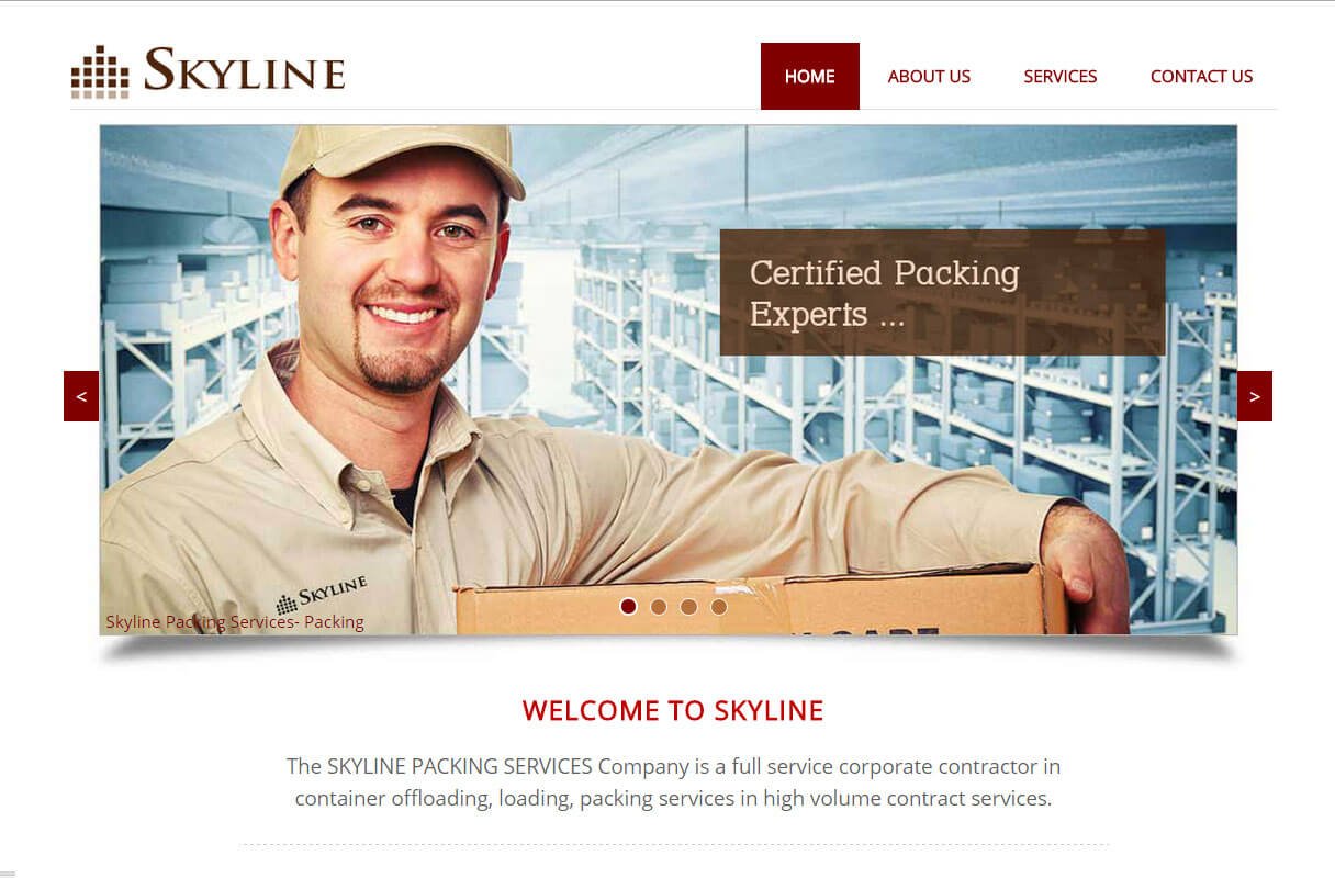 packing company website theme